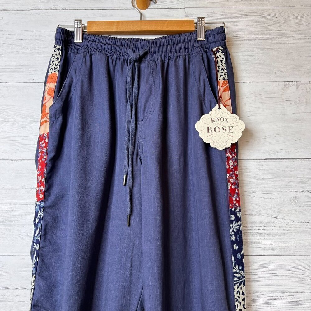 Knox Rose Pants Womens Size Small Periwinkle Elastic Waist Cargo Colorful Jogger - Picture 11 of 16